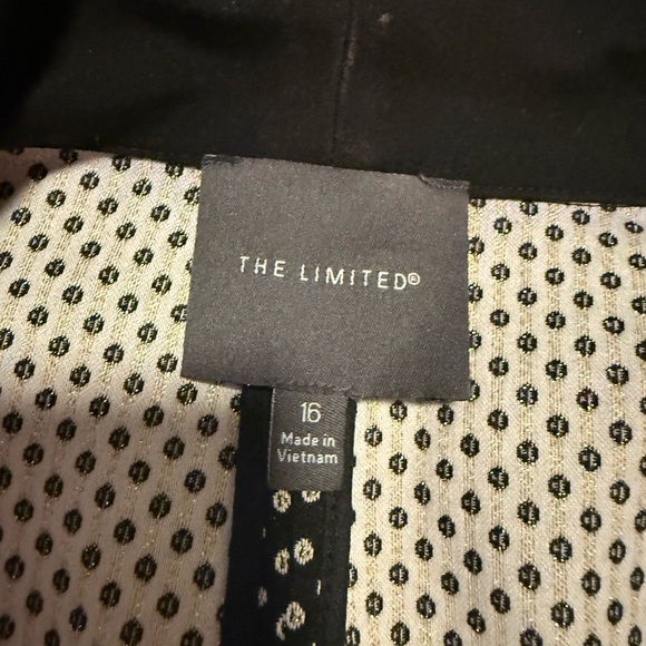 The Limited Gold and Black Blazer with Shawl Collar - Picture 7 of 7